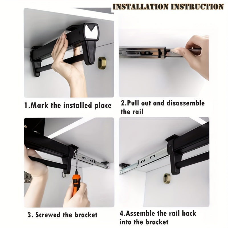 Pull-Out Closet Rail That Doubles Your Space