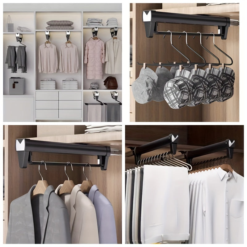 Pull-Out Closet Rail That Doubles Your Space