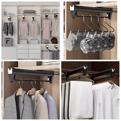 Pull-Out Closet Rail That Doubles Your Space