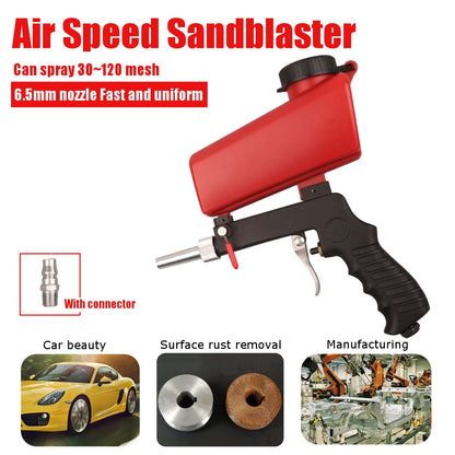 Portable Pneumatic Sandblasting Gun – Fast Rust & Paint Remover for Cars, Metal, DIY and Home Projects