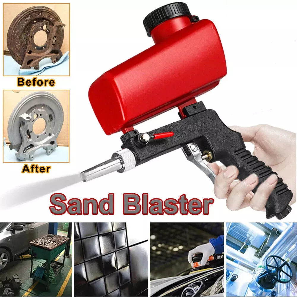 Portable Pneumatic Sandblasting Gun – Fast Rust & Paint Remover for Cars, Metal, DIY and Home Projects